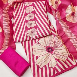 LeeliPeeri Designer Floral Printed Beads and Stones Unstitched Dress Material-picture-37