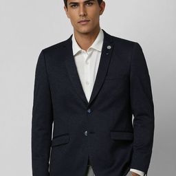 V Dot Slim-Fit Single Breasted Blazer-picture-25