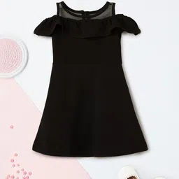 max Cold-Shoulder Fit & Flare Dress-image-1
