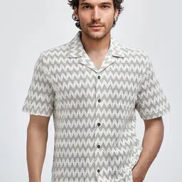 RARE RABBIT Men Comfort Boxy Opaque Striped Casual Shirt-image-65