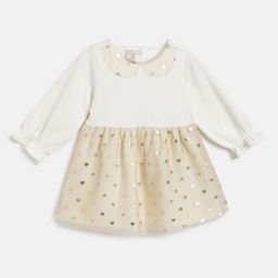 Chicco Girls Polka Dot Print Puff Sleeve A-Line Dress-picture-16