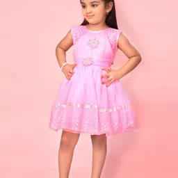 BAESD Floral Net Fit & Flare Dress-picture-28