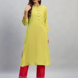 Cantabil Mandarin Collar Cotton Straight Kurta-image-31