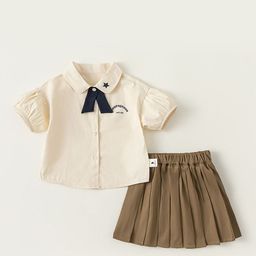 LULU & SKY Girls Shirt with Skirt-image-73
