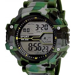 CSAMON Men Dial & Straps Analogue Watch Digial Green Army-8