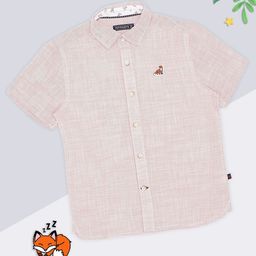 Pantaloons Junior Boys Pinstripes Striped Short Sleeves Spread Collar Pure Cotton Shirt-image-76