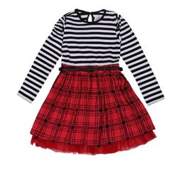 YOUNG BIRDS Striped Fit & Flare Dress-image-9