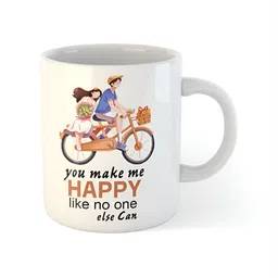 ARTBUG White Printed Ceramic Glossy Core Set of Cups and Mugs image 2