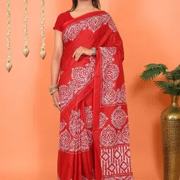 Ravi Janki Suit & Sarees Floral Printed Pure Cotton Saree-picture-17