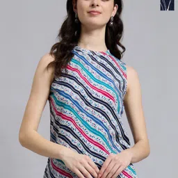 THE FAB FACTORY Women Pack Of 2 Round Neck Printed Top-picture-11