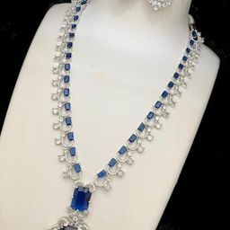 Gyaan Jewels Stone-Studded Necklace & Earrings-image-88