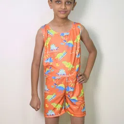 Aqua Holic Printed Round Neck Bodysuit-image-46