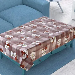 Dakshya Industries Tan Geometric Printed Waterproof Plastic 4-Seater Table Cover-image-70