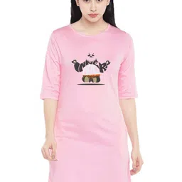 Moda Rapido Print T-shirt Dress-image-89