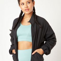 THEFITTHEORY Women Mock Collar Solid Sporty Jacket-31