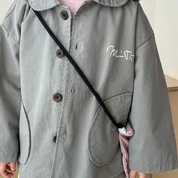 LULU & SKY Unisex Kids Washed Checked without Crop Tailored Jacket image 2