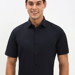 Allen Solly Men Spread Collar Solid Cotton Slim Fit Formal Shirt-image-90