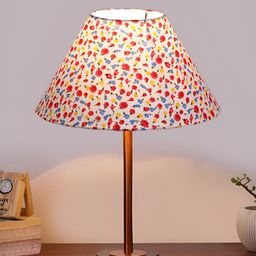 Aura White Printed Metal Contemporary Frusturical Shaped Table Lamp-image-77