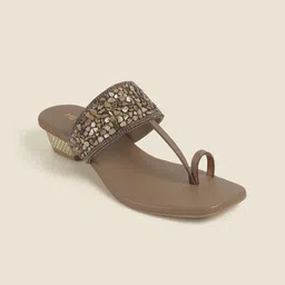 Metro Textured Block Sandals-11