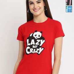 Dreambe Women Pack of 3 Looney Tunes Graphic Printed Round Neck Cotton T-shirts-image-33