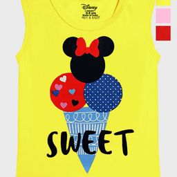 Disney By Miss and Chief Girls 3 Minnie Mouse Printed Applique T-shirt-image-32
