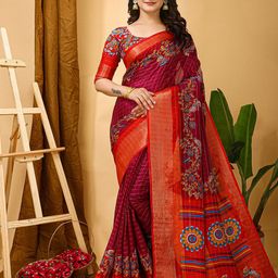 KALINI Woven Design Zari Saree-image-47
