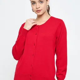CREATIVE LINE Women Winter Woollen Cardigan-image-99