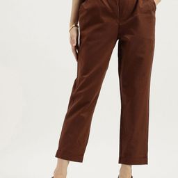 United Colors of Benetton Women Regular Fit Mid-Rise Pleated Trousers-picture-15
