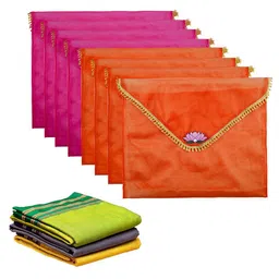 Kuber Industries Orange Set of 6 Regular Multi-Utility Organisers-14