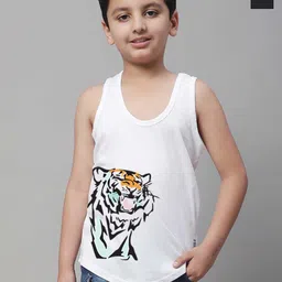 Friskers Boys Pack Of 2 Printed Pure Cotton Basic Vests KDC457-01-KDC459-02-image-81