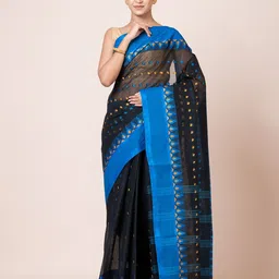 PUKU Woven Design Pure Cotton Saree-picture-17