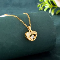 PASU FASHION Gold-Plated Oval Pendants With Chains-image-56