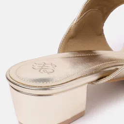 House of Pataudi Open Toe Block Heels image 5