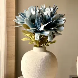 Mason Home Blue & White Lily Artificial Flower-23
