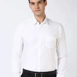 Peter England Men Spread Collar Floral Printed Cotton Formal Shirt-picture-32