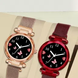 LAKSH Women Pack of 2 Dial & Straps Analogue Watches-picture-7