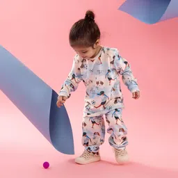 THE BABY TRUNK Boys Velour Football Print Plush Co-ord-image-49
