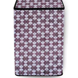 The Furnishing Tree Washing Machine Cover Counterchange Pattern Grey Compatible for Whirlpool 8 kg-41