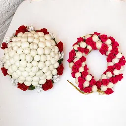 GADINFASHION Set Of 2 Flower Juda Gajra Mogra Bun & Bridal Gajra Hair Accessory Set-8