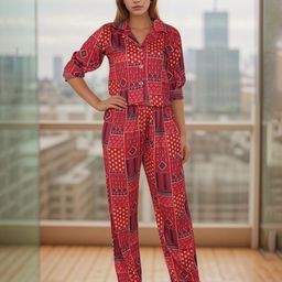 Belfry Printed Shirt with Palazzos-image-117