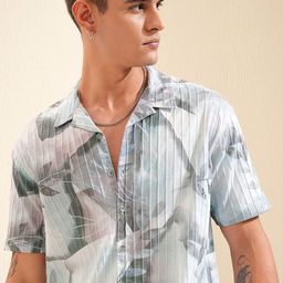 HIGHLANDER Men Opaque Striped Casual Shirt-image-99