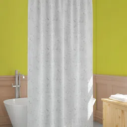 ArtzFolio Grey & White Printed Waterproof Shower Curtains-picture-24