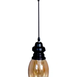 KINIS Modern and Unique Style Brown & Black Glass Quirky Ceiling Lamp-image-98