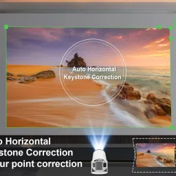 Mudo Android 11 LED Projector with WiFi 6, Bluetooth & 180° Rotation Design (2000 lm / Wireless / Remote Controller) Portable Projector image 5
