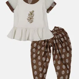 YOUNG BIRDS Girls Printed Top with Dhoti Pants-image-14