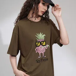 Street By Tokyo Talkies Women Printed Drop-Shoulder Sleeves T-shirt-picture-26
