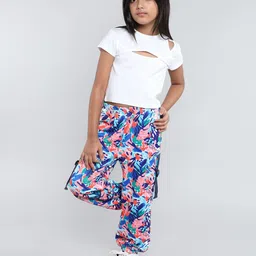 taffykids Girls Round Neck Top With Cargo Jogger-image-98