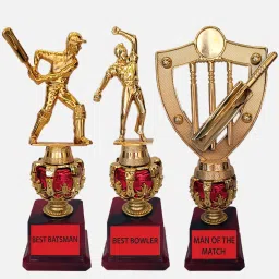Trophy for Best Batsman/ Best Bowler/ Man of the Match Cricket Winner Champions Trophy-picture-0