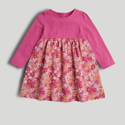 mothercare Girls Floral Print Fit & Flare Mini Dress-picture-1