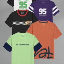 HELLCAT Boys 5 Printed Pockets T-shirt-image-94